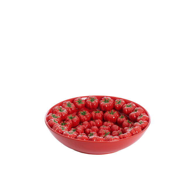 Light en Living Schaal Ø43x12 cm TAMINA keramiek rood