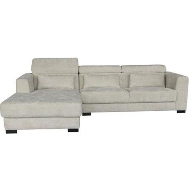 Tower Living Bank Brighton - 3 zits + Chaise Longue Links - Ivory 15