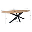 WoonStijl Eetkamertafel 215 shaped organisch acacia
