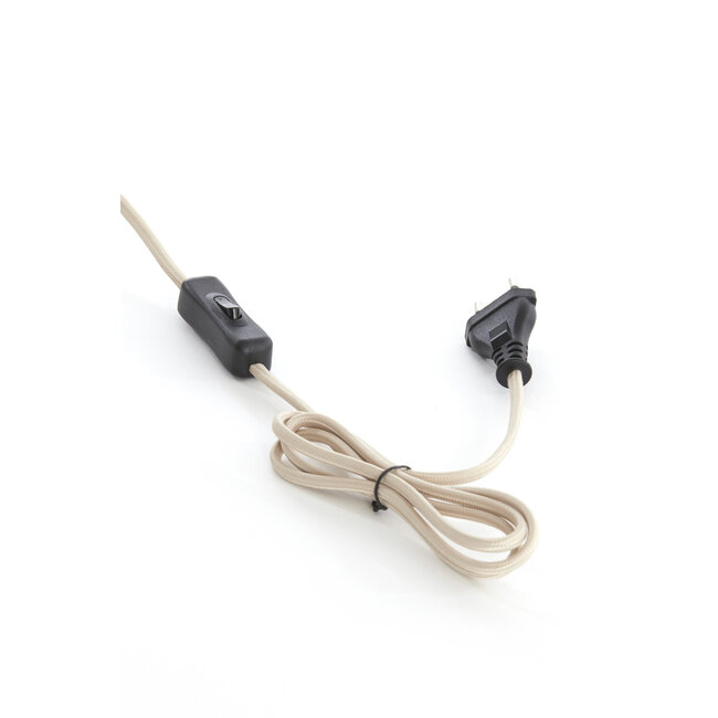 Light en Living Wandlamp E14 15x10x30,5 cm FRINGE naturel