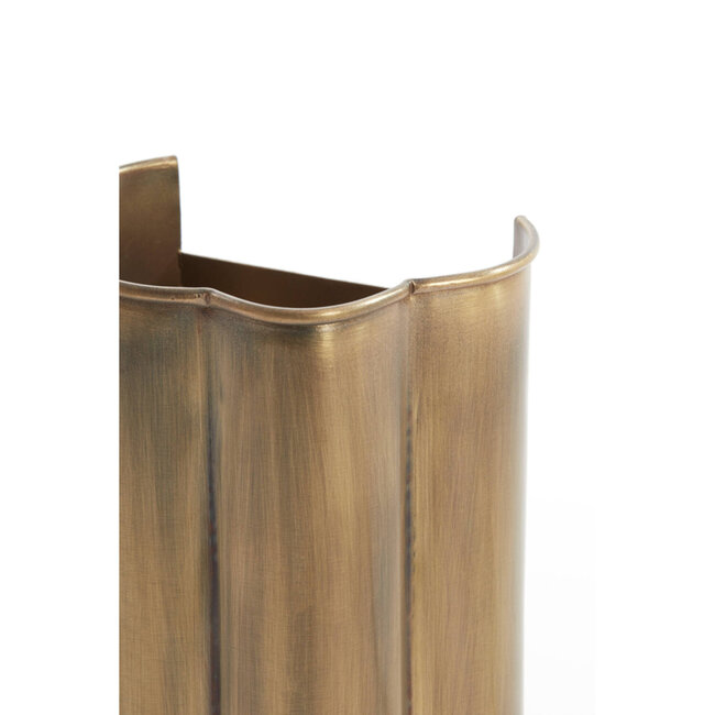 Light en Living Wandlamp 13,5x9,5x20,5 cm FRINGE antiek brons