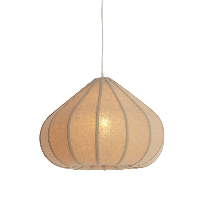 Light en Living Hanglamp Ø50X34 cm ZUBEDA linnen naturel