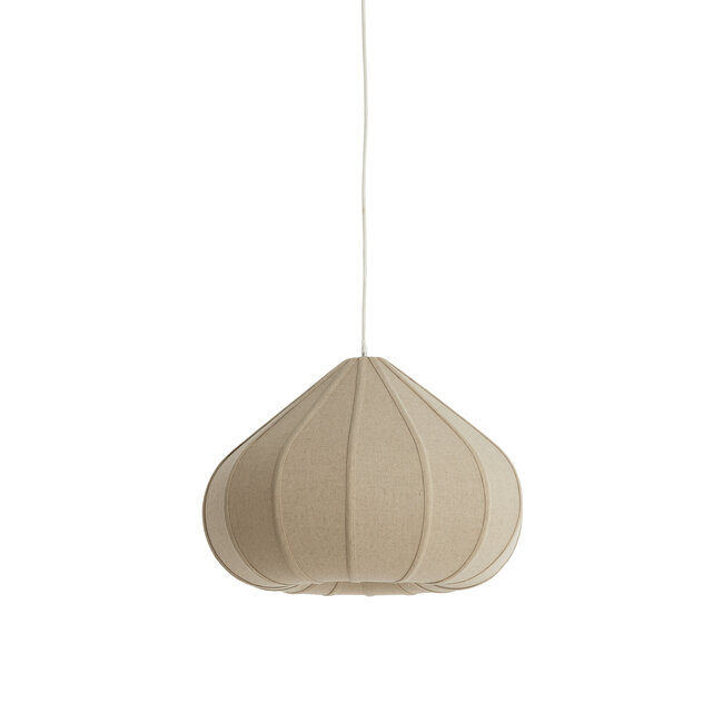 Light en Living Hanglamp Ø50X34 cm ZUBEDA linnen naturel