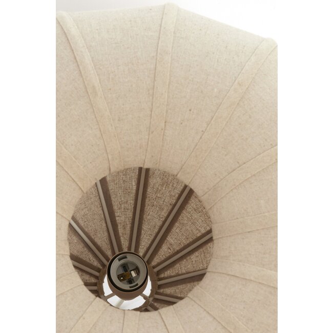 Light en Living Hanglamp Ø40X28,5 cm ZUBEDA linnen naturel