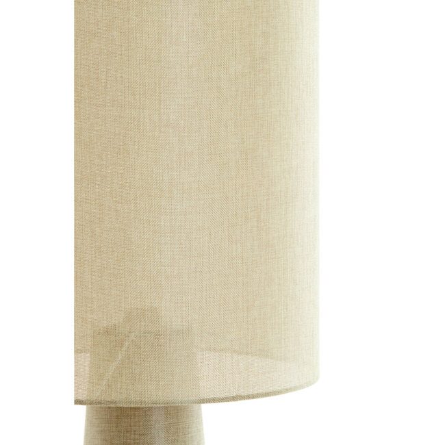 Light en Living Vloerlamp Ø38x180 cm MICKY linnen olijf groen