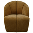 BePureHome Mojo draaifauteuil geweven ribstof honinggeel