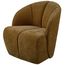 BePureHome Mojo draaifauteuil geweven ribstof honinggeel