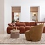 BePureHome Mojo draaifauteuil geweven ribstof honinggeel