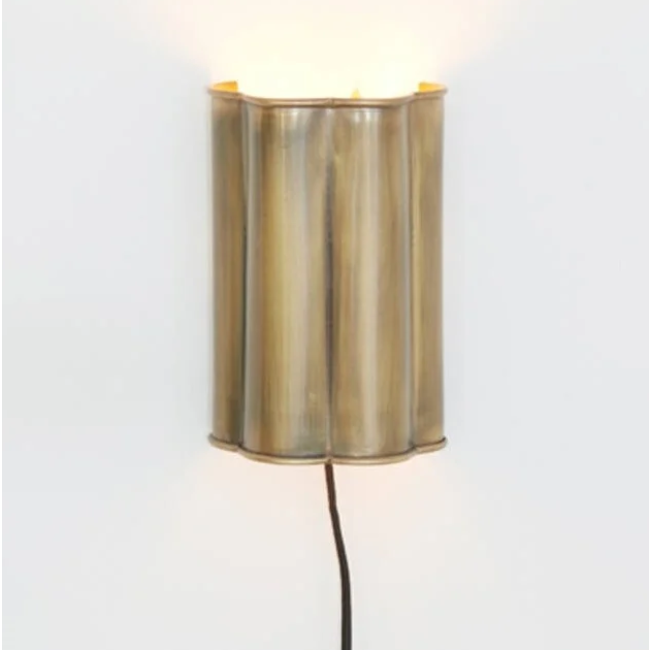 Light en Living Wandlamp 13,5x9,5x20,5 cm FRINGE antiek brons