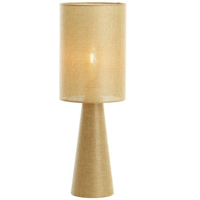 Light en Living Tafellamp Ø20x58 cm MICKY linnen olijf groen