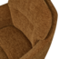 Woood RUNA eetkamerstoel chenille caramel bruin/geel