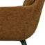 Woood RUNA eetkamerstoel chenille caramel bruin/geel