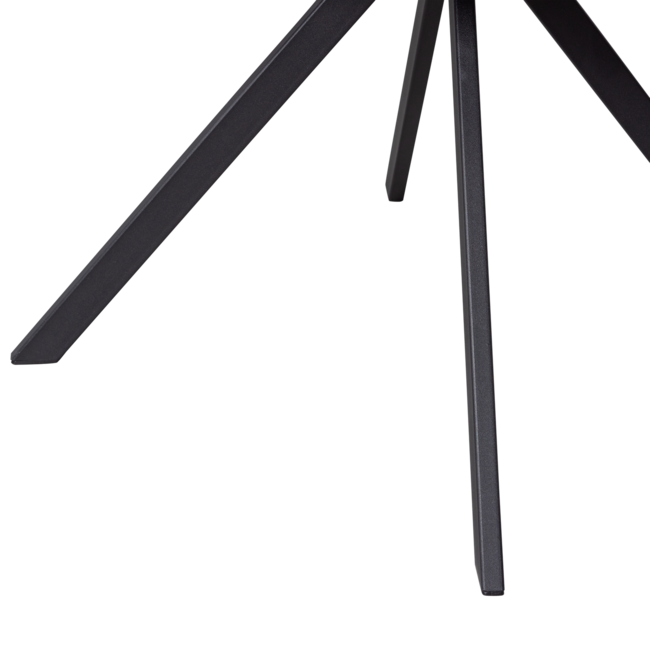 Woood Fenne draaibare eetkamerstoel leerlook cognac