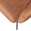 Woood Fenne draaibare eetkamerstoel leerlook cognac