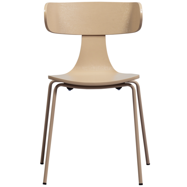 Woood FORM houten stoel met metalen poot zand