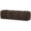 Woood MOJO eetbankje 164CM geweven ribstof bruin