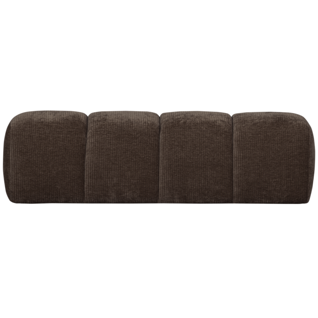 Woood MOJO eetbankje 164CM geweven ribstof bruin