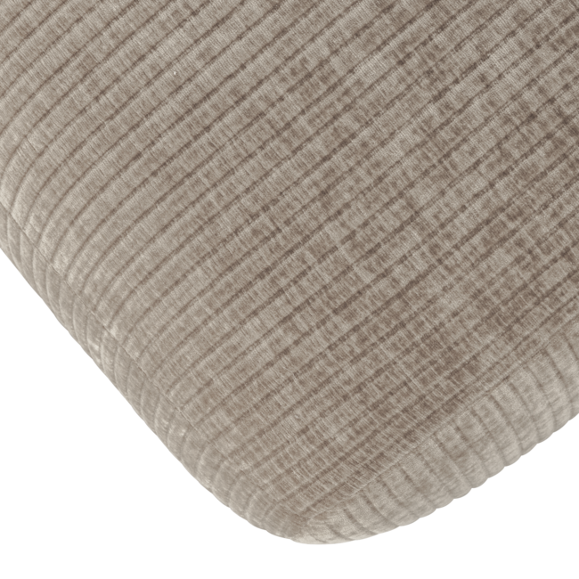 Woood MOJO eetbankje 164CM geweven ribstof donker zand