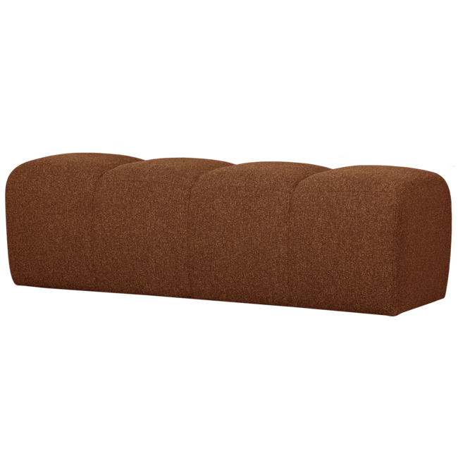 Woood MOJO eetbankje 164CM boucle roestbruin melange