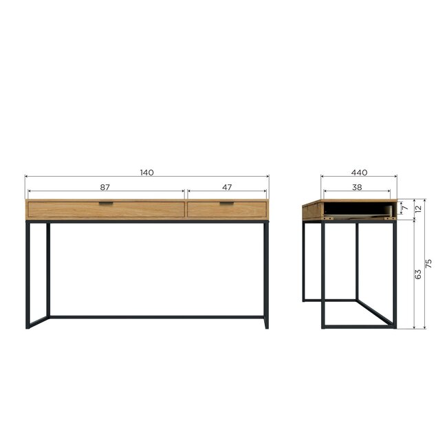 Woood SILAS bureau eiken decor [fsc]