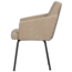 Woood MOUNT eetkamerstoel met armleuning 3D chenille zand