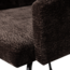 Woood MOUNT eetkamerstoel met armleuning 3D chenille donkerbruin