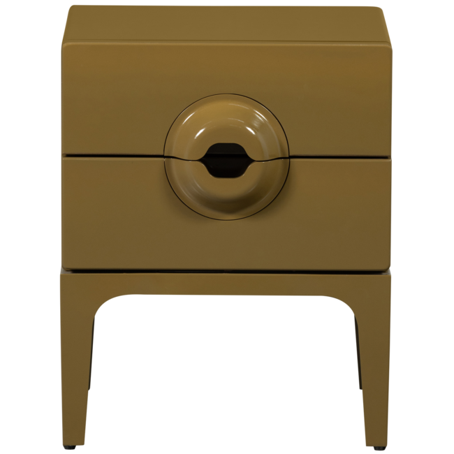 Woood MERGE ladekast/nachtkastje 2 lades hout honinggeel