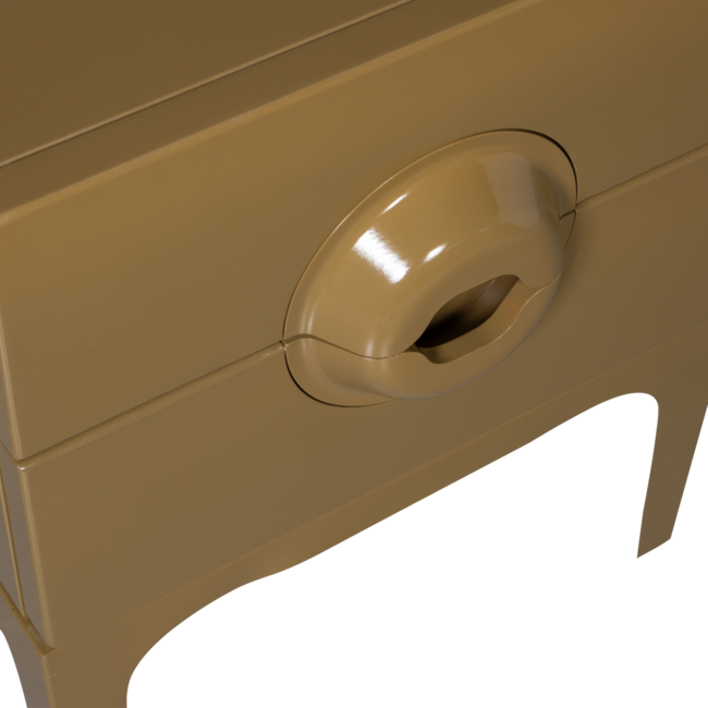 Woood MERGE ladekast/nachtkastje 2 lades hout honinggeel