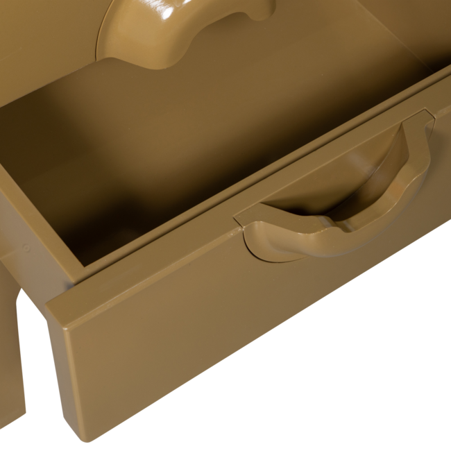 Woood MERGE ladekast/nachtkastje 2 lades hout honinggeel