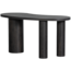 Woood MAAN organisch sidetable/bureau MDF donkerbruin