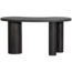 Woood MAAN organisch sidetable/bureau MDF donkerbruin