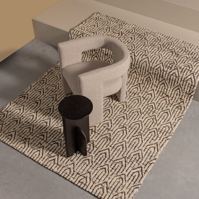 Woood TIWA fauteuil boucle beige