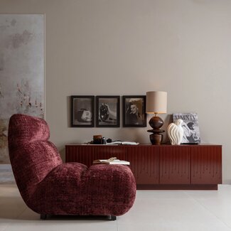 Woood PENCIL TV meubel grenen MERLOT GLOSS [fsc]