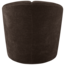 Woood MOJO draaifauteuil geweven ribstof bruin