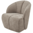 Woood MOJO draaifauteuil geweven ribstof donker zand
