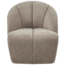Woood MOJO draaifauteuil geweven ribstof donker zand