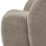 Woood MOJO draaifauteuil geweven ribstof donker zand