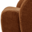 Woood MOJO draaifauteuil geweven ribstof roestbruin