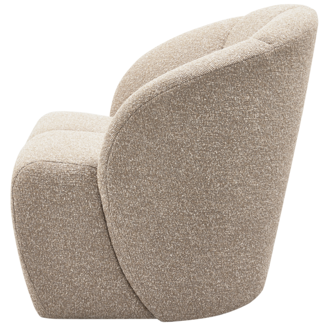 Woood MOJO draaifauteuil boucle beige melange