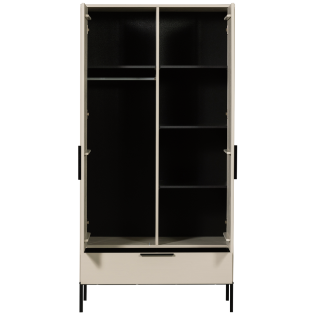 Woood ADAM 2-deurs kast grenen dust [fsc]