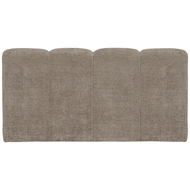 Woood MOJO eetbankje 164CM met rugleuning ribstof donker zand