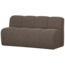Woood MOJO eetbankje 164CM met rugleuning boucle bruin melange