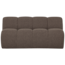 Woood MOJO eetbankje 164CM met rugleuning boucle bruin melange