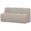 Woood MOJO eetbankje 164CM met rugleuning boucle beige melange