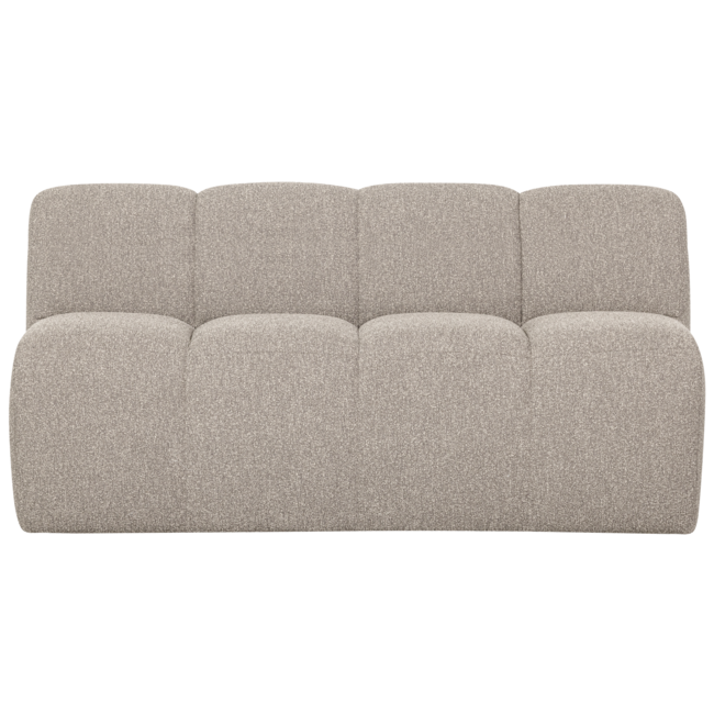 Woood MOJO eetbankje 164CM met rugleuning boucle beige melange