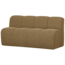 Woood MOJO eetbankje 164CM met rugleuning boucle geel/bruin