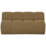 Woood MOJO eetbankje 164CM met rugleuning boucle geel/bruin