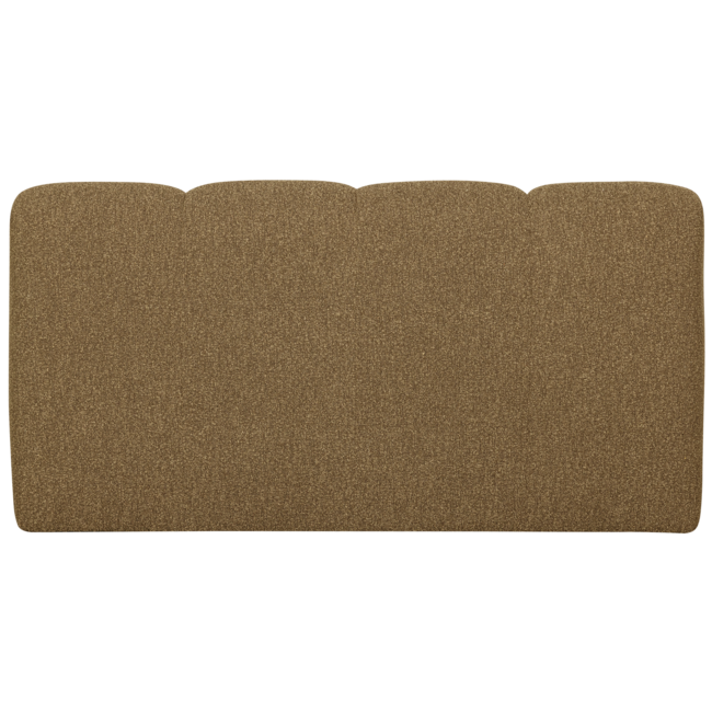 Woood MOJO eetbankje 164CM met rugleuning boucle geel/bruin