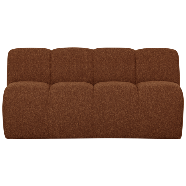 Woood MOJO eetbankje 164CM met rugleuning boucle roestbruin