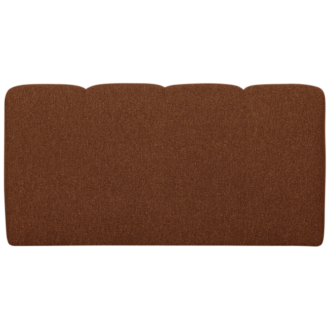 Woood MOJO eetbankje 164CM met rugleuning boucle roestbruin